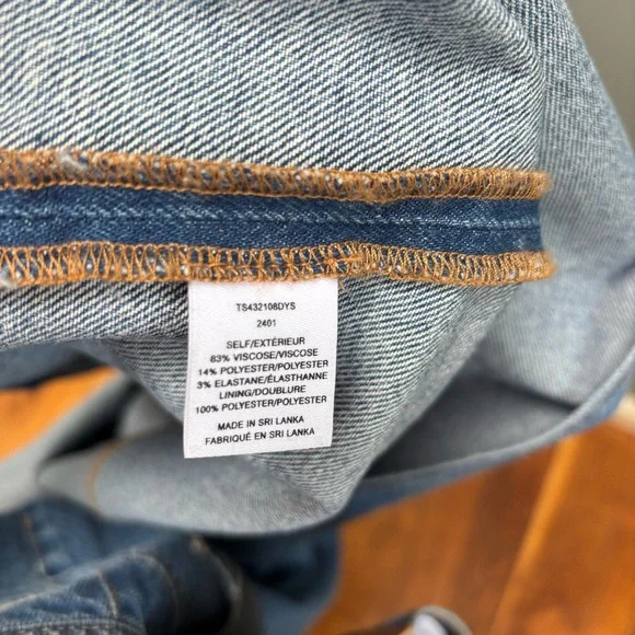 Derek Lam 10 Crosby Denim Midi Skirt Blue 27 - Picture 11 of 11